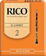 Rico Bb Clarinet Reeds, Strength 2.0, 10-pack