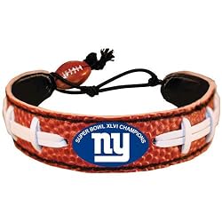New York Giants Super Bowl XLVI Champions Classic NFL Football Bracelet