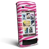 Clip On Case for LG VX11000 EnV Touch - Baby Pink and White Zebra