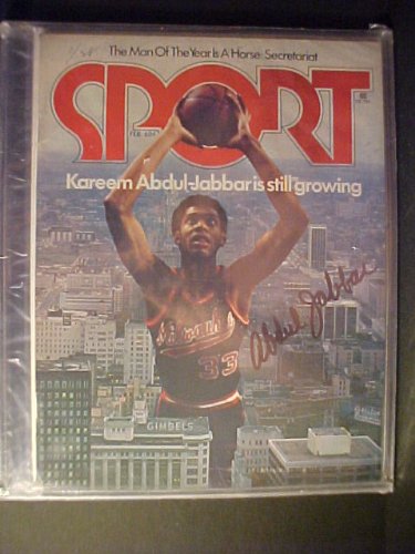 Kareem Abdul Jabbar Milwaukee Bucks Autographed February 1974 Sport Magazine