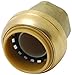Dixon 1/2" Tube, Forged Brass, End Stop, Sharkbite Fitting (U514)