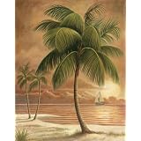 6 Tropical Palm Tree Art Prints Beachy Feel Home Decor by wallsthatspeak