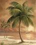2 ISLAND PALM TROPICAL PRINTS 8x10 SANDY BEACH SUNSET
