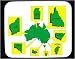 Mouse Pad with Australia, map, territories, Australian