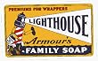 Lighthouse Soap Porcelain Refrigerator Magnet