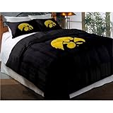 Iowa Hawkeyes Comforter Set: Twin Comforter with Shams