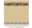 Shower Curtain Primitive Welcome by Donna Atkins