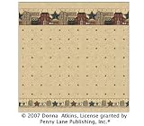 Primitive Welcome  Fabric Shower Curtain