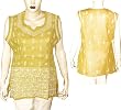 Women's Clothing Top Kurti India Cloth Chikan Embroidery Size XL