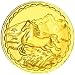 See larger 1/2 Oz Coin Gold Plated- Year Of The Horse- Ancient Chinese Zodiac Theme 1990/2002