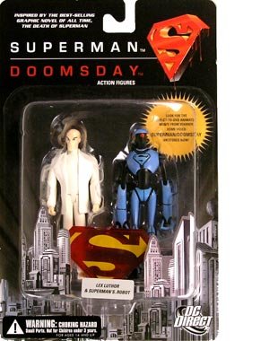  Superman vs. Doomsday: Lex Luthor & Robot Action Figures 2-Pack
