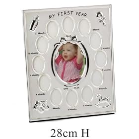 Juliana large my first year photo frame