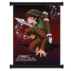 The Legend of Zelda: Link Fabric Wall Scroll Poster (32 x 42 inches)