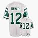 Joe Namath 1968 New York Jets #12 Throwback Reebok NFL Youth Football Jersey (White)