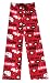 Hello Kitty Hearts and Stars Red Fleece Lounge Pants for women - Medium