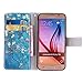 For Galaxy S6 , ivencase Peach Blossom Flower Magnetic Closure Pattern PU Leather With Built-in Media Stand and Credit Card Slots Flip Wallet Case Protective Cover for Samsung Galaxy S6 SM-G920