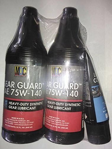 MOC DIFFERENTIAL 3 PACK KIT GEAR GUARD 75W-140 HEAVY DUTY SYNTHETIC LUBRICANT