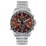 Swiss Military Hanowa Mens Navigator 316L Stainless Steel Brown Dial Watch #06-5007-04-005 by Swiss Military Hanowa
