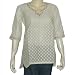 Womens Silk Long Sleeve Top Off-white Shirt Blouse Embroidery Size S