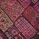 Akbar Indian Sari Floor Pillow Cushion Covers (Set of 2)