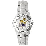 Louisiana State Fightin' Tigers (LSU) Suntime Ladies Sports Watch w/ Steel Band