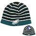 Philadelphia Eagles Allover Stripe Knit Beanie