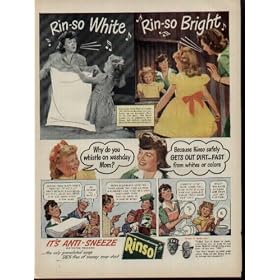"Amos 'n' Andy" say tune in our show Friday Nights for a half hour of fun over NBC. ..... 1945 Rinso Soap Ad, A1769