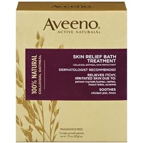 Aveeno - Active Naturals Skin Relief Bath Treatment 3x 1.5 oz Single Packets Fragrance Free