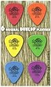 Dunlop Tortex Standard Plektrum Set, 6 Stück, 0,5-1,14 mm