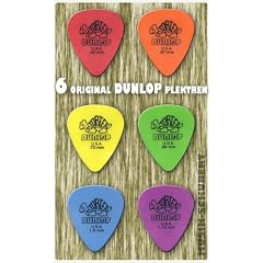 Dunlop Tortex Standard Plektrum Set, 6 St�ck, 0,5-1,14 mm