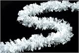12' Sexy White Snow Boa Christmas Tinsel Garland