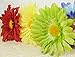 10 PCS Real Touch Latex Silk Artificial fake plastic Daisy Chrysanthemum Flowers Sun Chrysanthemum,Sunflower, Simulation Gerber, Dimorphotheca,Party Room home Decoration DIY Flower Bouquet (green)