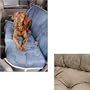 Padded Pet Cover for Bench Seat (Granite with onyx trim, Back measures 57 x 26 in. Seat measures 57 x 19 i)