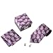 Purple Paisley Necktie, Cufflinks, Hankchief, Matching Same Fabric Box Set discount gift DS1097