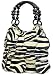 Black White Zebra Circle Designer Style Overlay Handbag Bag Purse