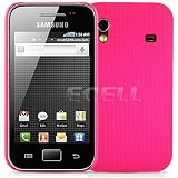 Ecell - HOT PINK HARD SHELL BACK CASE FOR SAMSUNG GALAXY ACE