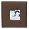 Fashion Fabric 200-Pocket Album - Brown