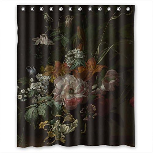 Fybird Width X Height / 60 X 72 Inches / W H 150 By 180 Cm Famous Classic Art Painting Flowers Blossoms Christmas Shower Curtains Polyester Fabric Ornament And Gift To Him Couples Boys Couples Fat