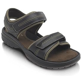 Mens Rockport HENNIGAR Leather Comfort Casual Sandals by Rockport