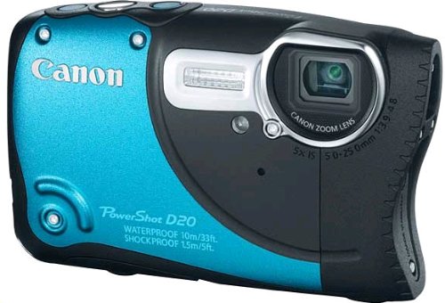 Powershot D20 (Blau, 12.1MP, 5-fach-Zoom, GPS, Adventure)