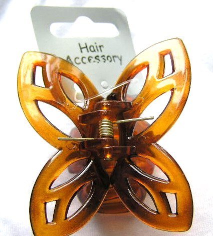 Brown Mini Butterfly Hair Clamp/Hair Clip