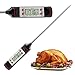 QPAU Food Thermometer Digital 304 Stainless Anti-Corrosion Cooking Thermometer with LCD Screen, Long Probe Best for Food, Meat, Milk, Liquids, Grill, BBQ, and Bath Water