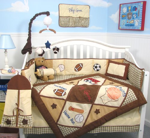 SoHo Let's Play Game Baby Crib Nursery Bedding 10 Pieces Set
