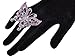 Alilang Adjustable Silvery Tone Iridescent Pink Rhinestones Butterfly Heart Ring