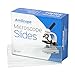 AmScope BS-50P 50 Blank Microscope Slide Ground Edges Pre-Cleand Clear Glass Microscope Slides