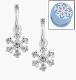 Avon Shimmering Snowflake Earrings in Snowflake Box