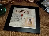Ceramic trivet in PVC box Love design - D`Lusso Collections (Set of 6)