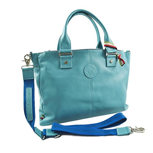 オロビアンコ Orobianco ビジネスバッグ/ブリーフケース BEFFARDA-A 03 オールレザー LAKE ライトブルー 7026344 正規品 画像