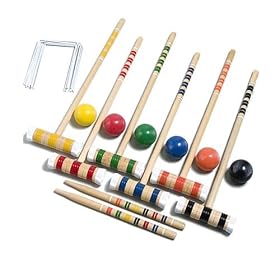 Click here to buy Gamecraft Deluxe Croquet Set.