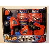 Spiderman Adjustable Toy Skates w/Knee and Elbow Pads